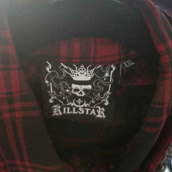 Killstar Red and Black Plaid Mini Dress - Picture 2 of 4